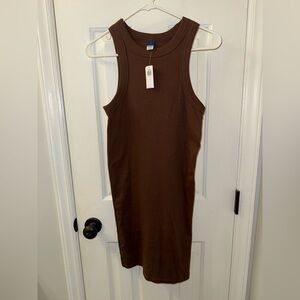 Old Navy Chocolate Brown Sleeveless Midi Dress
